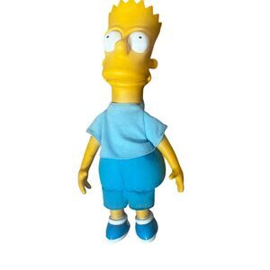 Vintage 1990 Bart Simpson Plush Doll 11" The Simpsons Collectible Matt Groening